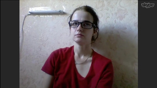 Русская девченка раздевается в скайпе