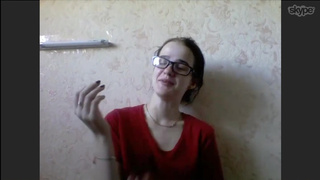Русская девченка раздевается в скайпе